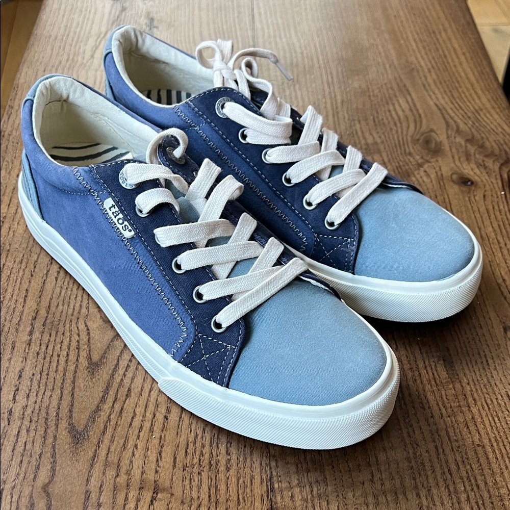 Taos Footwear Blue and White Women's Sneakers